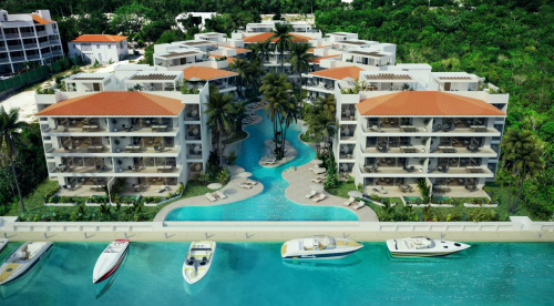 Aqua – 3bedroom Puerto Aventuras Roof Top water view