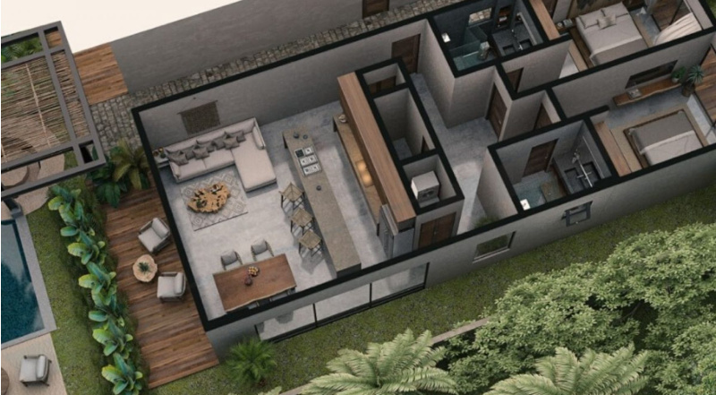 Agua Santa Vibe Tulum – 2 bedrooms condos