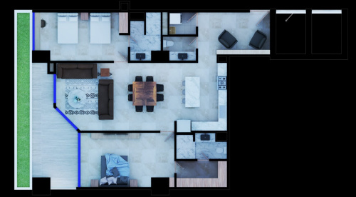 La Vellmari Torre Sur 3Bedrooms Condo Puerto Cancun for Sale