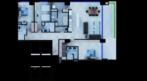 La Vellmari Torre Norte 3Bedrooms Condo Puerto Cancun for Sale