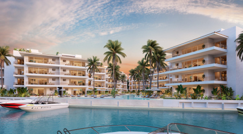 Marina Aqua – 2bedroom Puerto Aventuras Roof Top water view