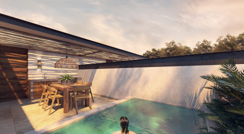 Kuu Kum Tulum – 2 bedrooms Condo Aldea Zama