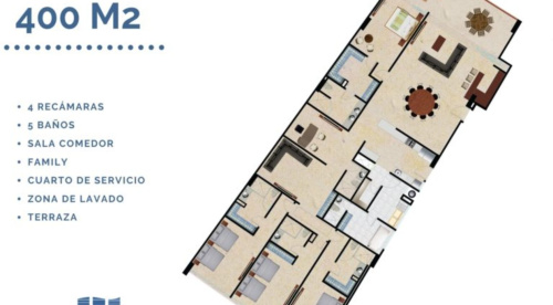 La Vela Torre3 4Bedrooms Condo Puerto Cancun for Sale